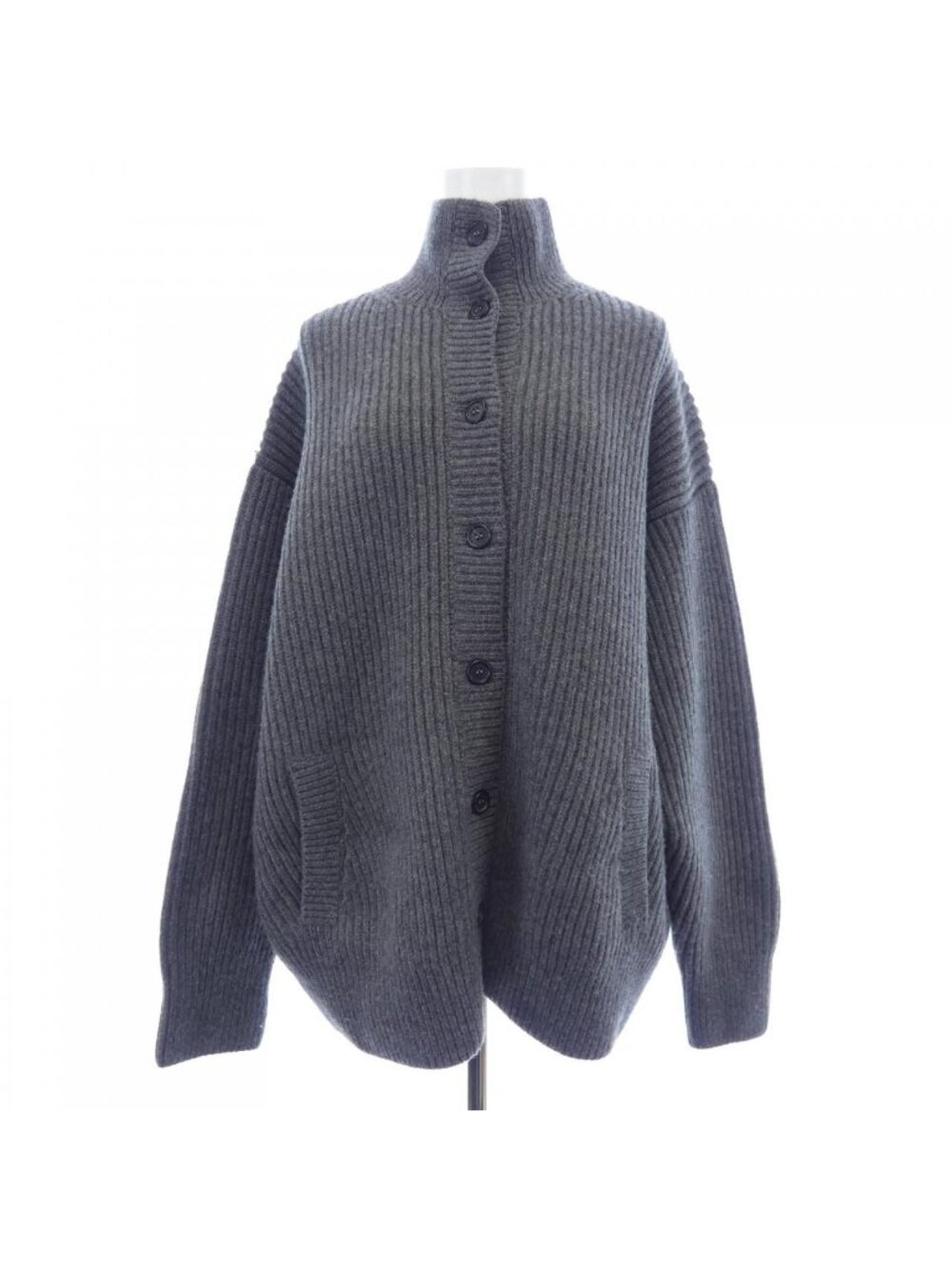 Prada Knit Triangle Logo Cardigan